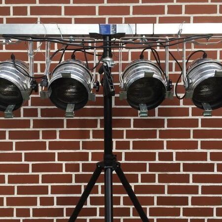 4 er Lichtbar PAR 64 flood 4 x500 Watt