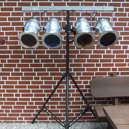 4 er Lichtbar PAR 64 Spot 4 x500 Watt